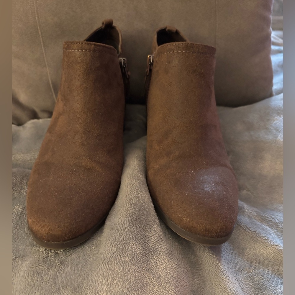Franco Sarto Chocolate Ankle Booties